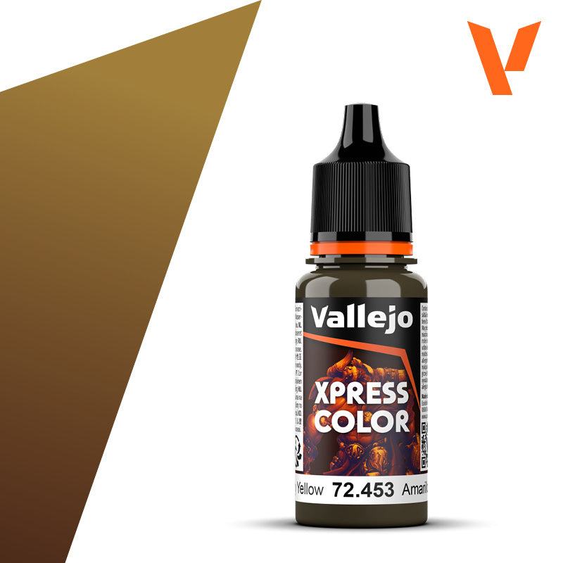 Pot de peinture Peinture Vallejo Xpress Color 72.453 Military Yellow - Jaune Militaire 18 ml