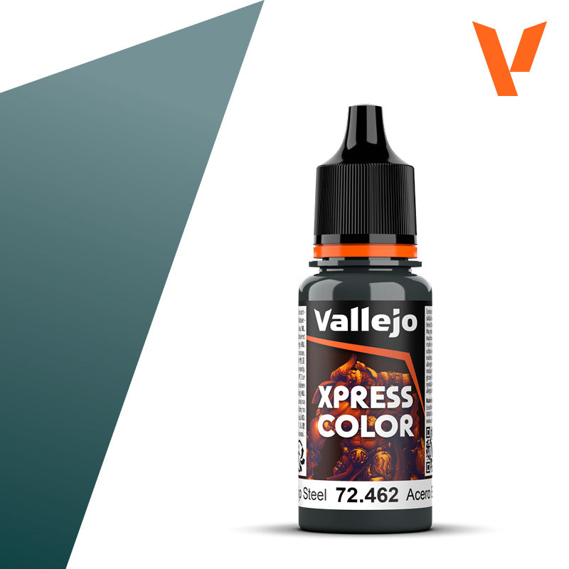 Pot de peinture Peinture Vallejo Xpress Color 72.462 Starship Steel - Acier Stellaire 18 ml