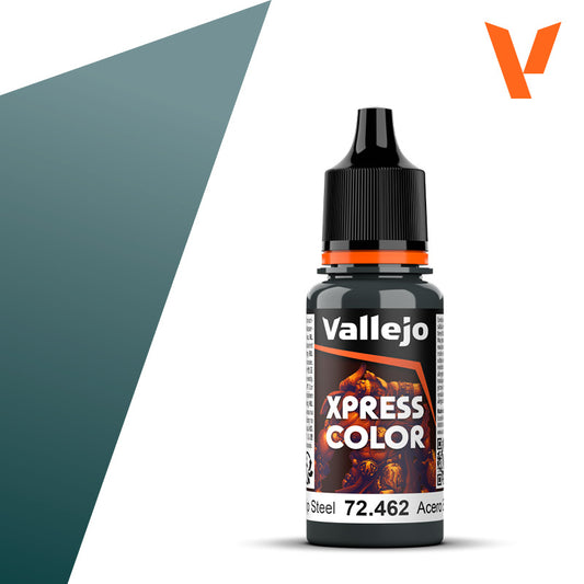 Pot de peinture Peinture Vallejo Xpress Color 72.462 Starship Steel - Acier Stellaire 18 ml