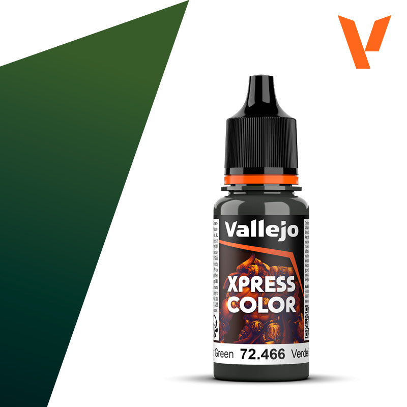 Pot de peinture Peinture Vallejo Xpress Color 72.466 Armor Green - Vert Blindage 18 ml