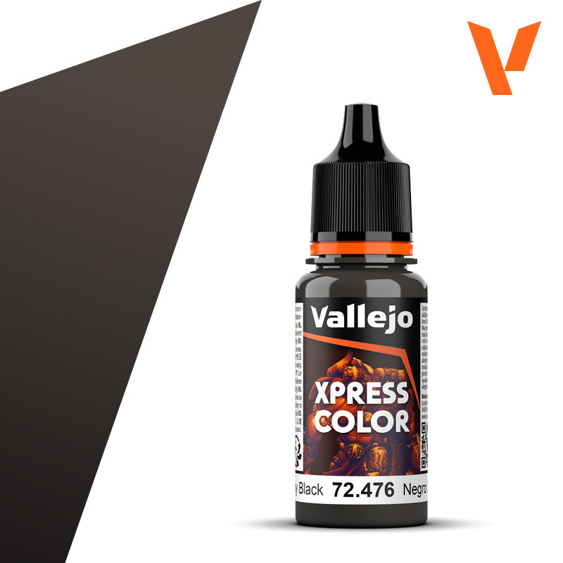 Pot de peinture Peinture Vallejo Xpress Color 72.476 Greasy Black - Noir Graisseux 18 ml