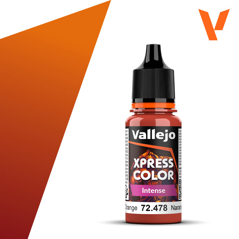 Pot de peinture Peinture Vallejo Xpress Color Intense 72.478 Phoenix Orange - Orange Phénix 18 ml