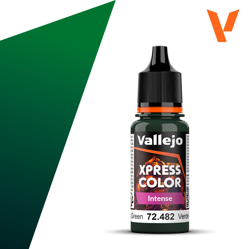 Pot de peinture Peinture Vallejo Xpress Color Intense 72.482 Monastic Green - Vert Monastique 18 ml